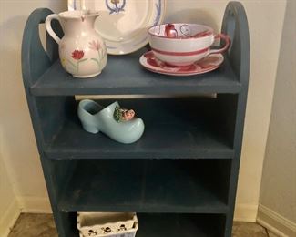 Blue three shelf 