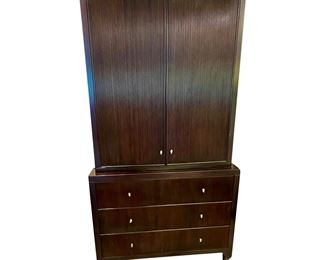 BARBARA BARRY ARMOIRE42ʺW × 24ʺD × 78ʺH CHIFFAROBE WITH SHELVING