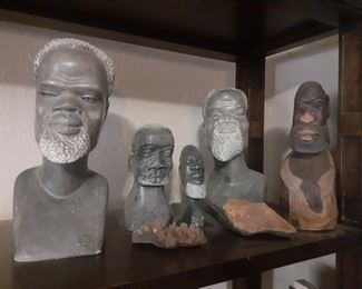 Grey Serpentine Stone Carvings from Zimbabwe (Shona Sculptures)