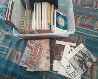 Books in the Japanese Language from the early 1950s.