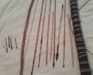 African Bow with arrows