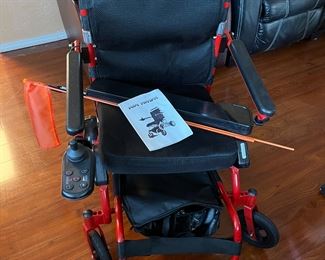 Air Hawk Motorized Wheel Chair. Lightweight and foldable.