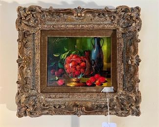 Salvatore Langalla “Fruit” Still Life Oil Painting
