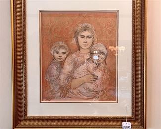Edna Hibel “Mother and 2 Children”
