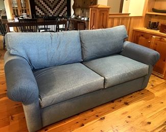 Denin couch - pull out queen sofa bed $125.00