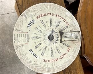 Antique / Vintage Sewing Needle Dispenser. Hundreds of needles in it.