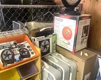 Many fans cooling and heating, ranging from $5 - $15 