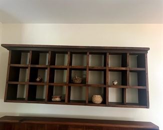 Vintage wall cubby