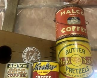 Antique tins
