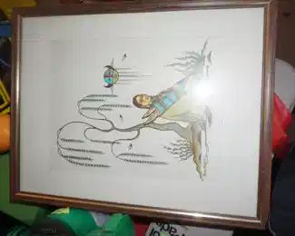 Blue Eagle wall decor