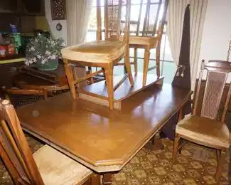 dining table with chairs
