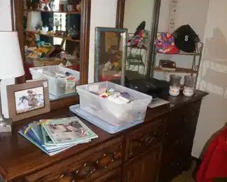 dresser with mirrors