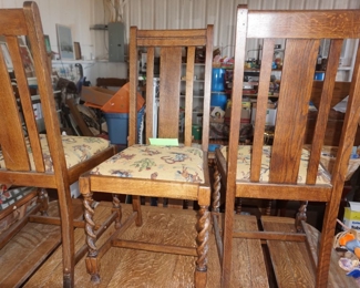 vintage chairs and table