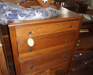 chest of drawers, flags