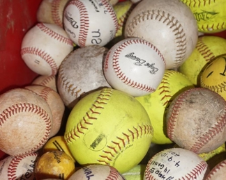 baseball and softballs