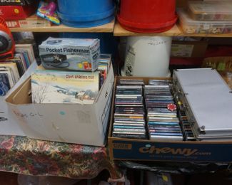 cassettes, records