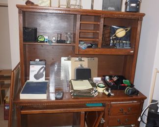 desk and office supplies