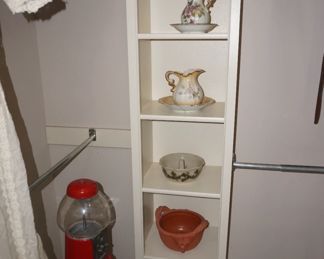 pitcher and bowls, gumball machine