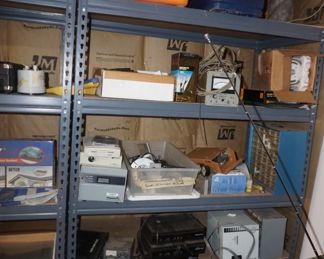 misc. on shelves--shelving not for sale
