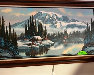 Original oil painting. Paul Chalk, from puyallup