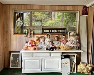 Downstairs . Cabinet for sale also.