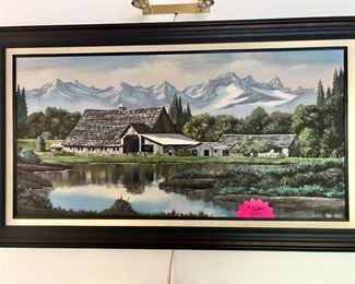 Several original oil painting for artist from Puyallup. Paul Chalk, all signed. $245.00