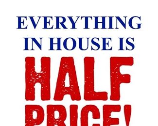 HALF PRICE SIGN