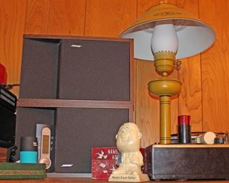 Bose Speakers, Lamp, Round Speaker, More