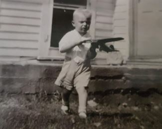 Child and toy Airplane