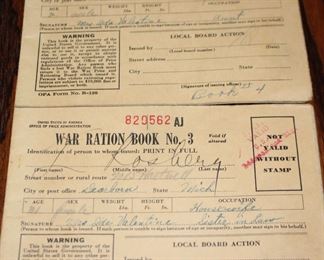 War Ration Books