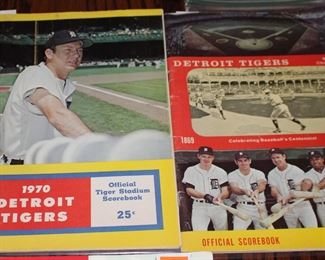 1969 1970 Tiger Baseball Score book