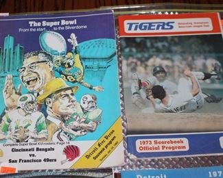 1973 Tiger Scorebook Bengal vs 49 rs Super Bowl