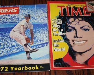 1972 Tiger Yearbook and Time Magazine Michael Jackson