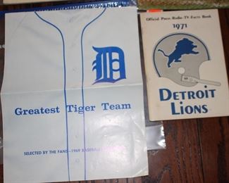 Deetroit Lions 1971 Greatest Tiger Team