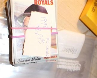 Charlie Metro Royal Topps Baseball cards 1970's