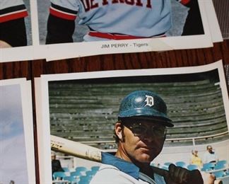 Jim Perry Duke Sims Baseball Photos