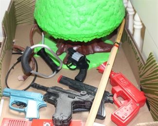 Cap Guns, Water Pistols, Toy Tree, More