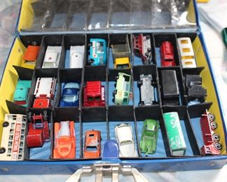 Matchbox Cars and Case