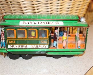 Tin Toy Street Car