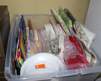 Napkins, Plates for Holidays, etc.