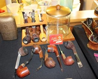 Vintage Pipes and Humidor