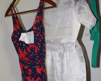 Vintage Childs Dress and Bathing Suite
