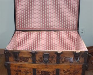 Wood Antique Trunk