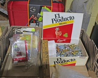 Misc parts, cabinet parts, picture hangers, more