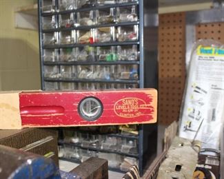 Sands level and misc nuts bolts screws nails