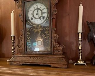 Unique Mantle or Wall Clock with Cross on Pendulum