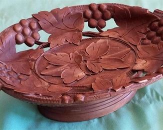 Antique Carved Wood Music Box