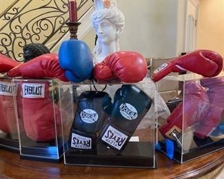 Muhammad Ali and Manny Pacquiao Signed Boxing Gloves
