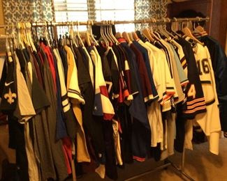 Rack of Pro Jersey wear