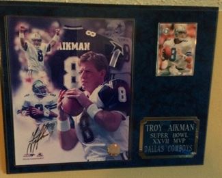 Troy Aikman signed